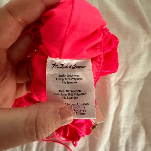 For Love and Lemons Women’s Medium Top Large Bottom Avalon Flemenco Set New NWT - Picture 9 of 10